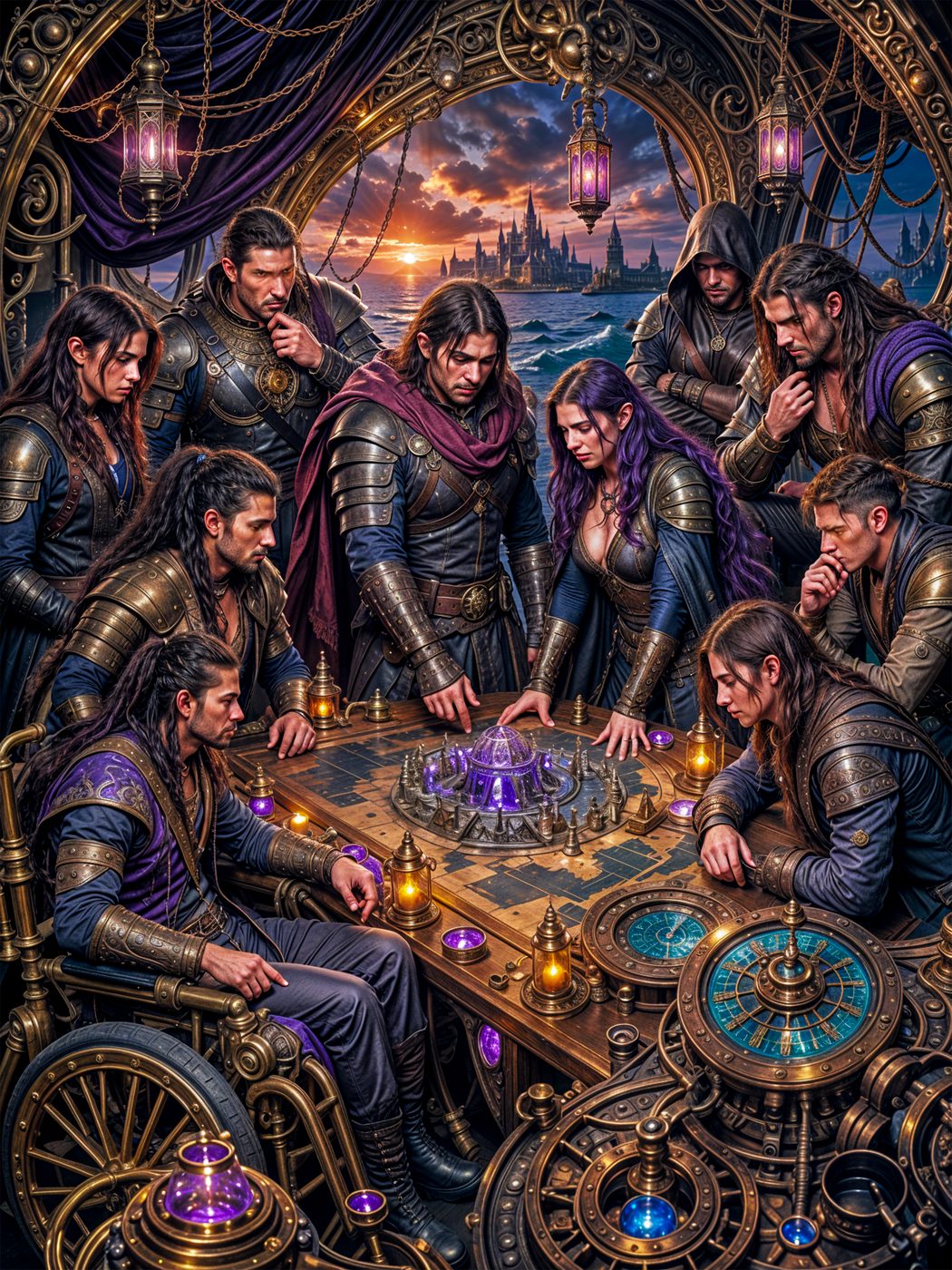 The Seven — Crown of Gods art by M. Waqas