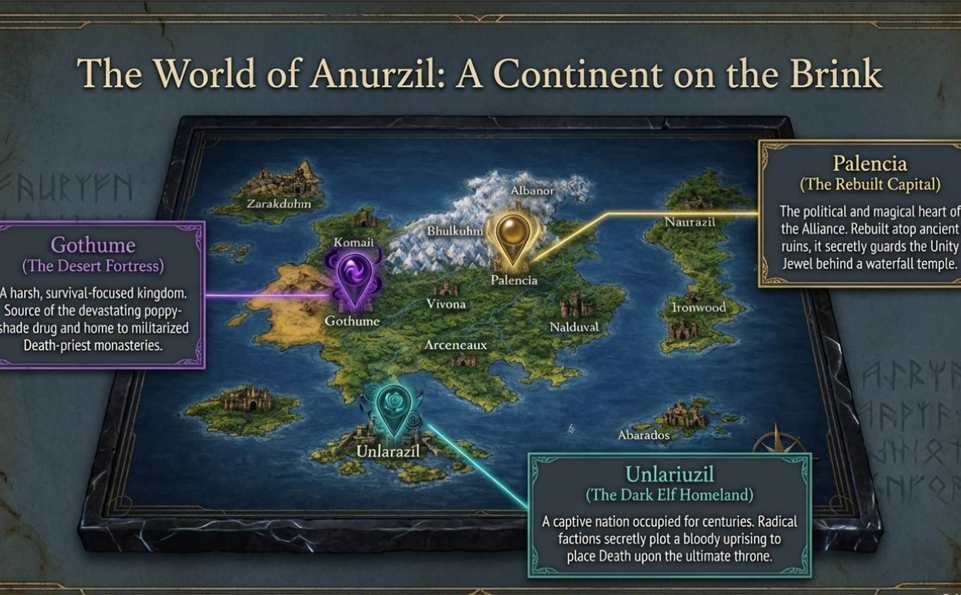 World Map of Anurzil